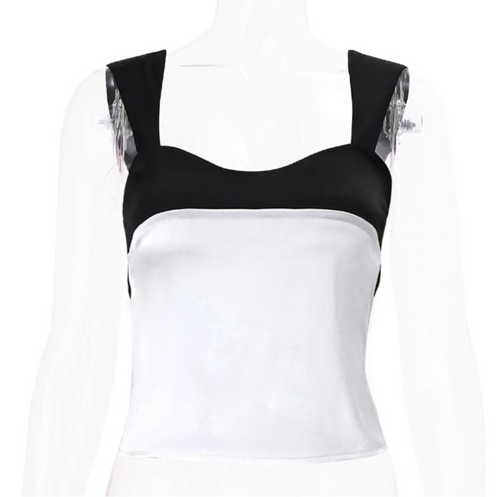 Bugaris Scoop Neck Satin Tank Top